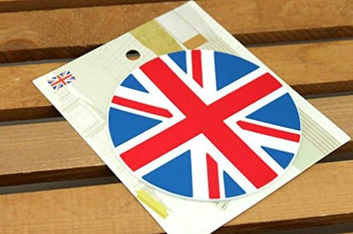 HOCUS™ Silicone Cup Mat with High Heat-Resistance, 3 Pcs Cute Durable Silicon Coaster Hot Cup Holder, USA, UK, France National Flag Design, Set of 3 Drink Placemat (3, UK)