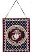 US Marine Corp Military Insignia Wall Hanging Tapestry 12" x 18"