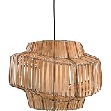Quoizel RTG1820 Tobago 1 Light Split Bamboo Pendant, Handmade Paper Inner Shade