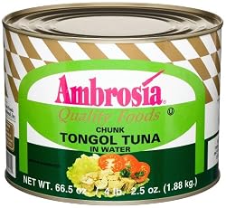Ambrosia Chunk Tongol Tuna In Water, 66.5-Ounce Can