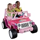 Power Wheels Barbie Jammin Jeep Wrangler, Dark Pink