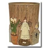 Linda Spivey Garden Angels Waste Paper Basket
