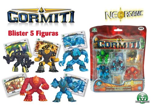 Gormiti NEORGANIC Figuren 5er-Blister 5 cm