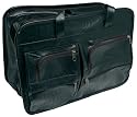 RoadPro SEB-001BK 17" x 12" Black Leather-Like Soft-Sided Briefcase