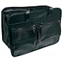 RoadPro SEB-001BK 17" x 12" Black Leather-Like Soft-Sided Briefcase