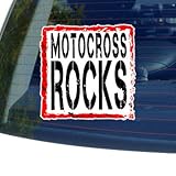Motocross Rocks - Window Bumper Laptop Sticker
