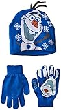 Disney Big Boys' Olaf Hat and Glove Set