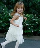 Sweet Kids Toddler Little Girl Cream Tiered Sequined Party Dress 2T-12