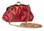 Apt 9 Red Croc Clutch Evening Bag Purse