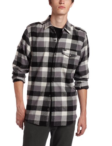 Hurley Mens Outcast Long Sleeve Woven Shirt