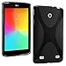 LK X Design Slim TPU Gel Rubber Soft Skin Case Cover for LG G Pad V400 7.0 & Free Stylus Pen + Screen Protector (LG V400-Black)