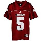 adidas Arkansas Razorbacks #5 Cardinal Toddler Replica Football Jersey