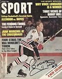 Bobby Hull Autographed/Hand Signed Sport Magazine - April 1968 - Chicago Black Hawks