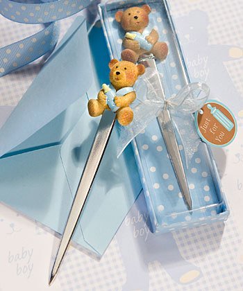 Lovable Teddy Bear Design Letter Openers- Blue, 96