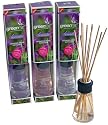 Greenair Earth Friendly Aromatherapy Reed Diffusers, 2.7-Ounce Containers, Lavender (Set of 3)