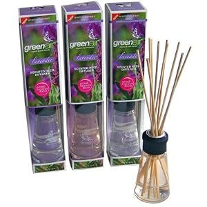 Greenair Earth Friendly Aromatherapy Reed Diffusers, 2.7 Ounce Containers, Lavender (Set of 3) Greenair Earth Friendly Aromatherapy Reed Diffusers, 2.7-Ounce Containers, Lavender (Set of 3)