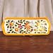 Artisan Fruit-Decor Style Narrow Platter