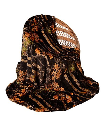 The Woods Collection Cashmere Fleece Blanket (Black, Twin)