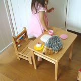 日本製 天然木使用 子供用テーブル＆イスセットの画像