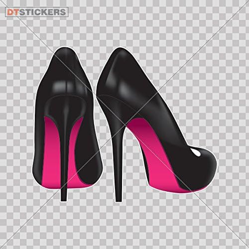 Decal High Heel Woman Shoe Car window jet ski (14 X 11,7 Inches) Fully Waterproof Printed vinyl sticker