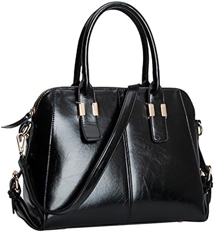 Vonfon Women Vogue Faux Leather Hobo Ladies Shoulder Bag Purse Handbag (Black)