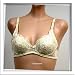  : Art-Beau 2 Pack $46 Cream satin floral bra #2431 34AA
