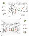 Luxury Christams Cards 10/Box - White Winter Scene 2 boxes per set (CVLG)