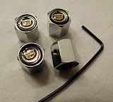 Cadillac Anti-Theft Tire Steam Valve Caps 4 pcs set