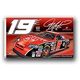 Jeremy Mayfield #19 NASCAR 3' x 5' Premier 2-Sided Banner Flag