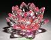 Luos Beautiful Red/Clear Crystal Lotus Flower - 3