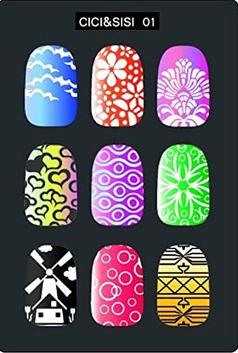 CICI&SISI Nail Art Stamping Plate Single Plate (#01)