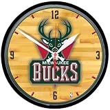 Wincraft Milwaukee Bucks Round Wall Clock - Milwuakee Bucks 12 X 2