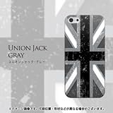 SoftBank iPhone5 アイフォン ハードケース・カバー ケースマーケット オリジナル 【ユニオンジャック・グレー】