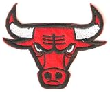 Chicago Bull NBA Basketball Mascot Logo Embroidered Iron On / Sew On Patch Applique