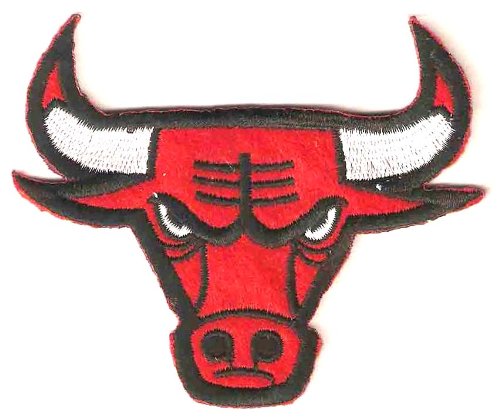 Chicago Bull NBA Basketball Mascot Logo Embroidered Iron On / Sew On Patch Applique