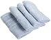 1888 Mills 100-Percent Organic Cotton Oversized Washcloth Set of 4, Water Blue