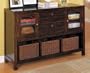 Beautiful Storage Console Sofa Table w/Baskets
