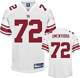 Osi Umenyiora Jersey: Reebok Authentic White #72 New York Giants Jersey