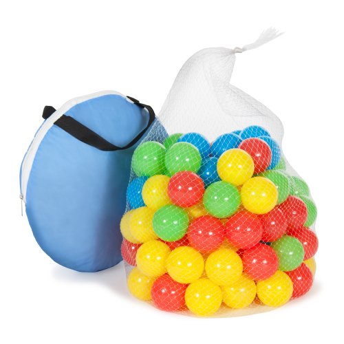 Imagen 2 de TecTake Carpa de juegos con 100 bolas piscina de bolas carpa infantil con bolsa azul