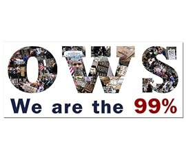 We are the 99% OWS Occupy Wall Street Protest Window or Bumper Sticker