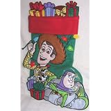 Disney Toy Story Woody and Buzz Lightyear Large Christmas Stocking From Disney Resort