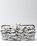 bebe Exotic Frills Clutch