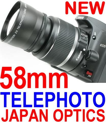 58mm Telephoto Lens For Canon EOS XS XSI T1i XTi XT