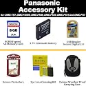 Panasonic DMC-TS1, DMC-FX580, DMC-FX48, DMC-FS25, DMC-FS15 and DMC-FS7 Accessory Kit Includes Transcend 8GB Secure Digital High Capacity (SDHC) Card Class + DMW-BCF10 Extended Replacement Battery + Card Reader + LCD Screen Protector + More