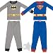 Search : Batman and Superman Set of Two Long Sleeved Cotton Pajamas for Toddlers and Boys