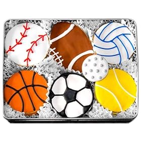 Let's Play Ball Sugar Cookie Gift Tin