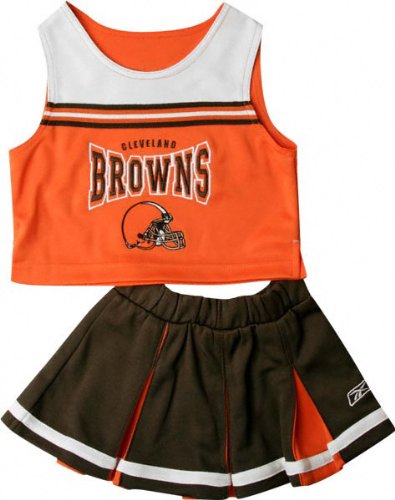 Cleveland Browns Girl's Toddler 2-Pc Cheerleader Jumper