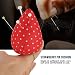 ZHONGJIUYUAN 10 Pieces Fabric Sewing Tools Flower Red Strawberry Pattern Sewing Kit Home Craft Pin Cushion Needle Holder Sewing Helpful Tools