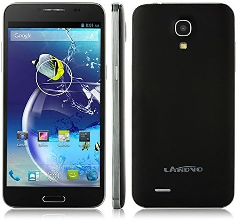Landvo L800S Smart Cell Phone Android 4.4 MTK6582 Quad Core 1.2GHz 5.0" Inch IPS Capacitive Screen 1GB RAM 4GB ROM WCDMA GSM 5MP/0.3MP Camera Bluetooth GPS