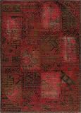 18" x 28" Rectangular Momeni VINTAVIN-3RAS1828 Raspberry Color Power Loomed Egyptian "Vintage Collection" Rug